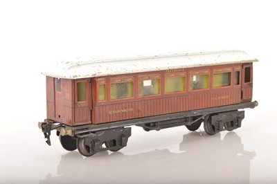 Lot 1130 - Marklin Gauge 1 Continental outline Mitropa 34cm Schlafwagen (Sleeping Car)