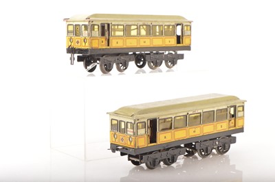 Lot 1143 - Carette Gauge 1 Berlin underground railway 2-car Continental power and non power cars