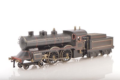 Lot 1165 - Bing Gauge 1 4-4-0 Continental outline Loco & Tender lined black