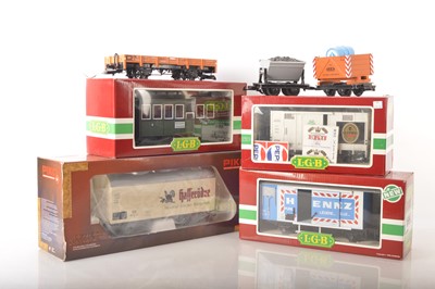 Lot 1185 - LGB and Piko Gauge 1 Continental-style Rolling Stock and accessories (10)