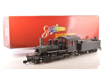 Lot 1190 - A boxed G Scale Bachmann Spectrum series American 2-8-0 Locomotive and Tender