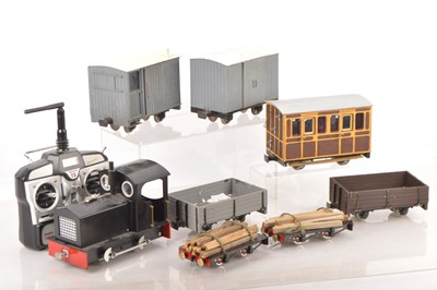 Lot 1193 - Scratch/Kit and commercially built G Gauge (32mm) Narrow Gauge Locomotive and rolling stock (8)