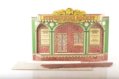 Lot 1202 - An uncommon Hornby 3½" Gauge promotional cardboard Station