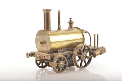 Lot 1203 - A circa 1960s replica 'Birmingham Dribbler' brass Steam Locomotive