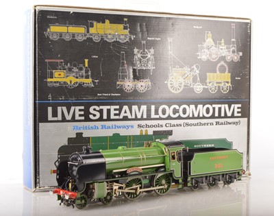 Lot 1208 - A made-up Aster Gauge 1 Live Steam SR 'Schools' class Locomotive and Tender