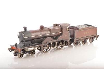 Lot 1209 - A Bing (for B-L) gauge 1 live steam Midland Railway 'Compound' 4-4-0 Locomotive and Tender