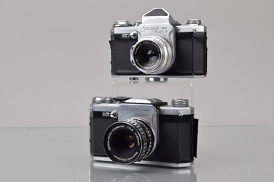 Lot 6 - Two Wirgin Edixa SLR Cameras