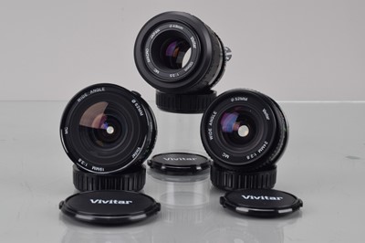 Lot 28 - Three Vivitar Lenses