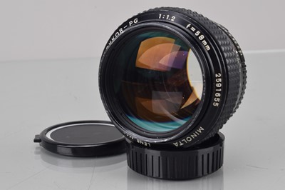 Lot 48 - A Minolta MC Rokkor-PG 58mm f/1.2 Lens