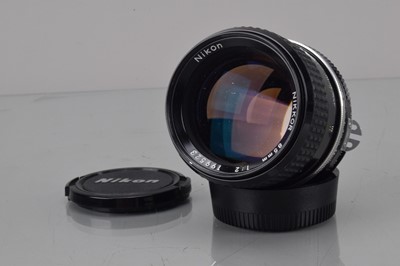 Lot 51 - A Nikon Nikkor 85mm f/2 Ai Lens