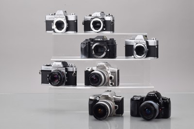 Lot 78 - A Group of Minolta SLR Cameras