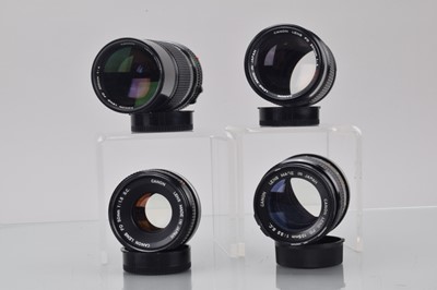 Lot 87 - Four Canon Prime Lenses