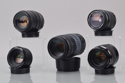 Lot 91 - Five Canon EF Lenses