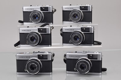 Lot 95 - Six Olympus Trip 35 Compact Cameras