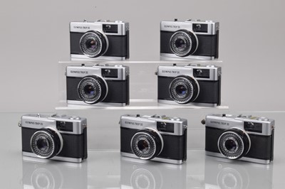 Lot 100 - Seven Olympus Trip 35 Compact Cameras