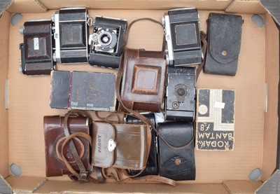 Lot 118 - A Tray of Kodak Folding Cameras