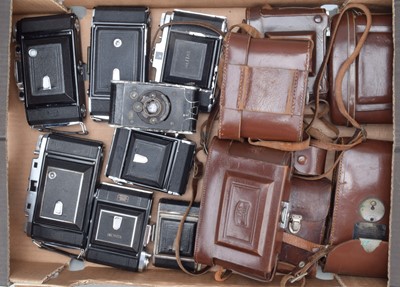 Lot 119 - Eight Zeiss Ikon Folding Cameras