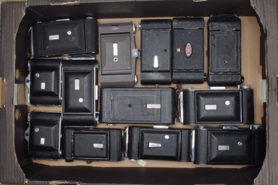 Lot 167 - A Tray of Ensign Folding Cameras