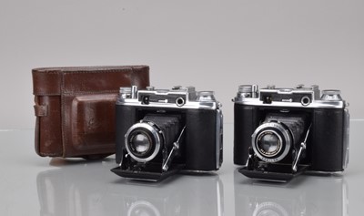 Lot 176 - Two Ensign Commando  Rangefinder folding Cameras