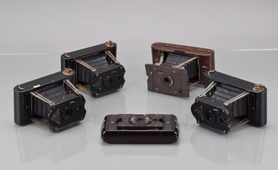 Lot 180 - Five Bakelite Folding Cameras