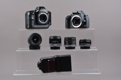 Lot 77 - Two Canon Cameras and Canon Accessories
