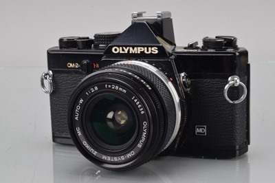 Lot 190 - An Olympus OM-2n SLR Camera