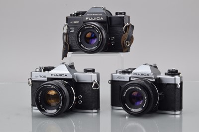 Lot 196 - Three Fujica SLR Cameras