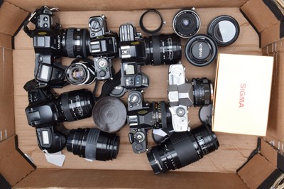 Lot 206 - Five Minolta SLR Cameras