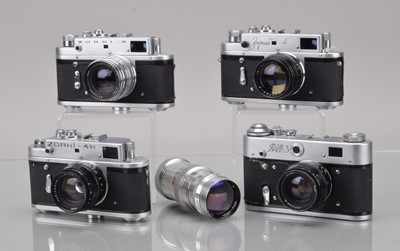 Lot 211 - Four Soviet Rangefinder Cameras