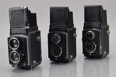 Lot 223 - Three Rolleicord TLR Cameras