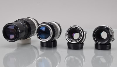 Lot 284 - Four Nikon Non Ai Lenses