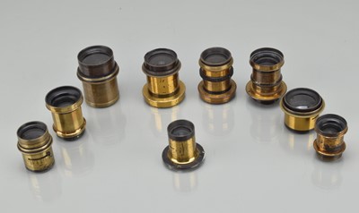 Lot 304 - A Group of Brass Lenses