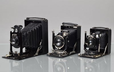 Lot 309 - Three Folding Plate Cameras