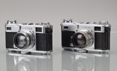 Lot 378 - Two Zeiss Ikon Contax II Rangefinder Cameras