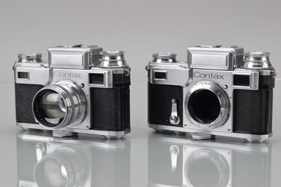 Lot 379 - Two Zeiss Ikon Contax III Rangefinder Cameras