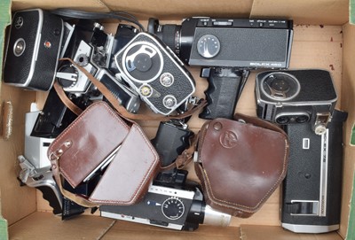 Lot 411 - A Tray of Bolex Cine Cameras