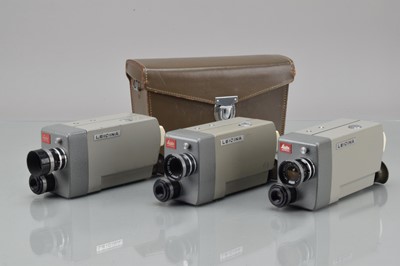 Lot 412 - Three Leitz Wetzlar Leicina Cine cameras