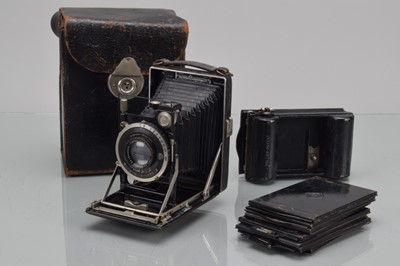 Lot 420 - A K.W. Patent Etui 6.5 x 9cm Folding Bed Plate Camera