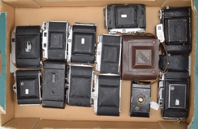 Lot 427 - A Tray of Folding Cameras