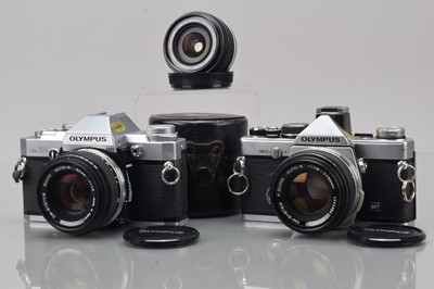 Lot 429 - Two Olympus OM SLR Cameras