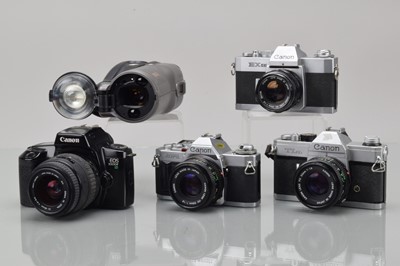 Lot 430 - Four Canon SLR Cameras