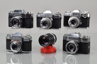 Lot 436 - Five Zeiss Ikon SLR Cameras