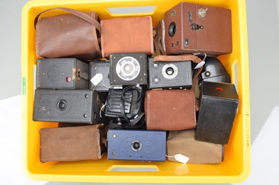 Lot 443 - A Box of Box Cameras