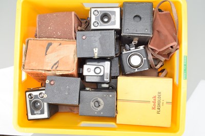 Lot 444 - A Box of Box Cameras