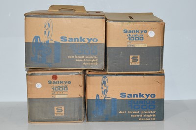 Lot 474 - Four Sankyo Dualux 1000 Standard/Super 8 Cine Projectors