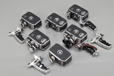 Lot 493 - A Group of 8mm Bolex Cine Cameras