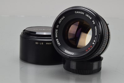 Lot 508 - A Canon FD 100mm f/2.8 S.S.C. Lens