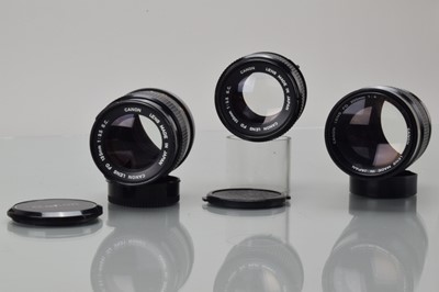 Lot 509 - Three Canon FD Lenses