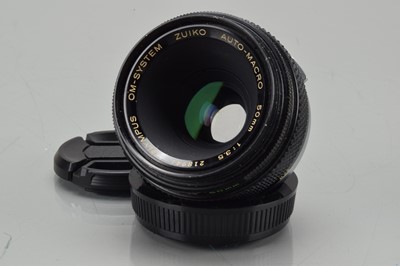 Lot 518 - An Olympus OM Zuiko Auto-Macro 50mm f/3.5 Lens