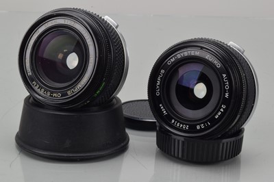 Lot 519 - Two Olympus OM Wide Angle Lenses